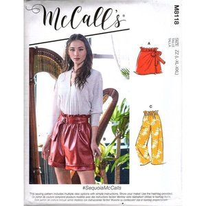 McCall's M8118 Misses L to XXL Easy Pants, Shorts and Skorts Sewing Pattern